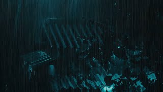 Beat Insomnia & Stress - Sleep Instantly with Thunder at Night Black Screen Heavy Rain on Tin Roof