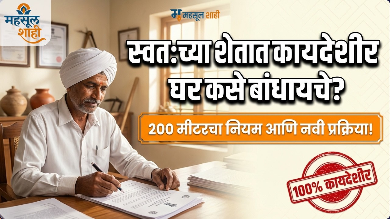 वाढीव गावठाण विस्तार नियम २०२६ | महाराष्ट्र जमीन महसूल संहिता कलम ४२, ४४, २१० | MahsulShahi