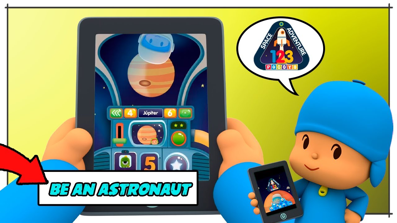 🎮 Pocoyo Gameplay App Pocoyo 1 2 3 Space Adventure Funny Video 