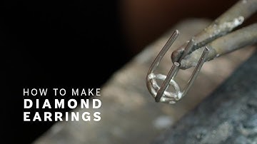 How To Make Classic Diamond Earrings - Step By Step | Goldsmith Tutorial