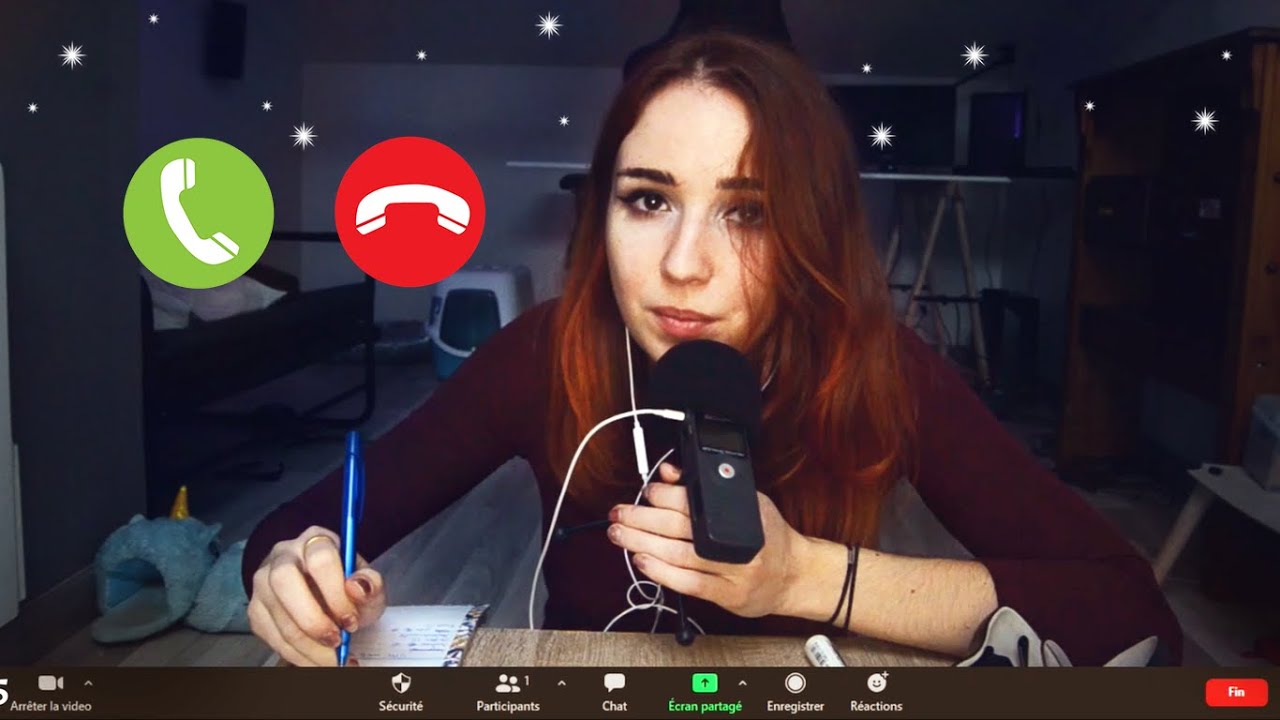 ASMR Français | Visio Zoom RolePlay Télétravail réaliste