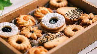 BUTTER COOKIES (ONE dough for ALL) - BÁNH QUY BƠ 3 trong 1
