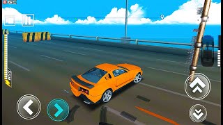 Impossible Track Speed Bump, Orange Car "New Car Driving Games" Deadly Race Android GamePlay screenshot 4
