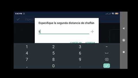 Comandos chaflan y empalme en la APK GnaCAD