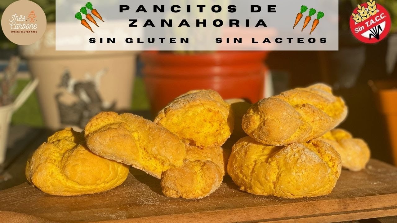 Pancitos de Zanahoria 🥕 Sin Gluten y sin Lácteos