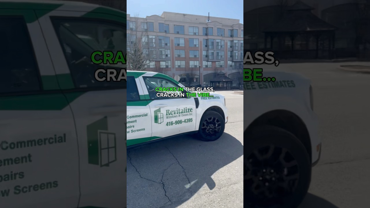 Cracked window glass repair service Woodbridge. 