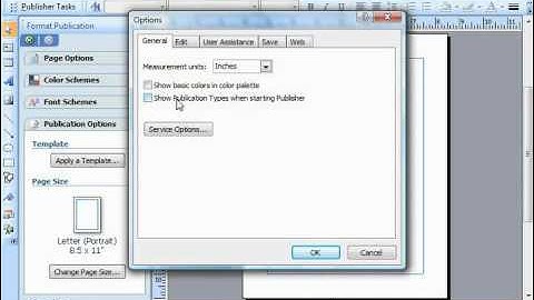 Publisher 2003 Tutorial Using the Options Dialog Box Training Lesson 1.14