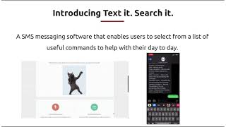 Text it search it demo - Hack the 6ix 2021