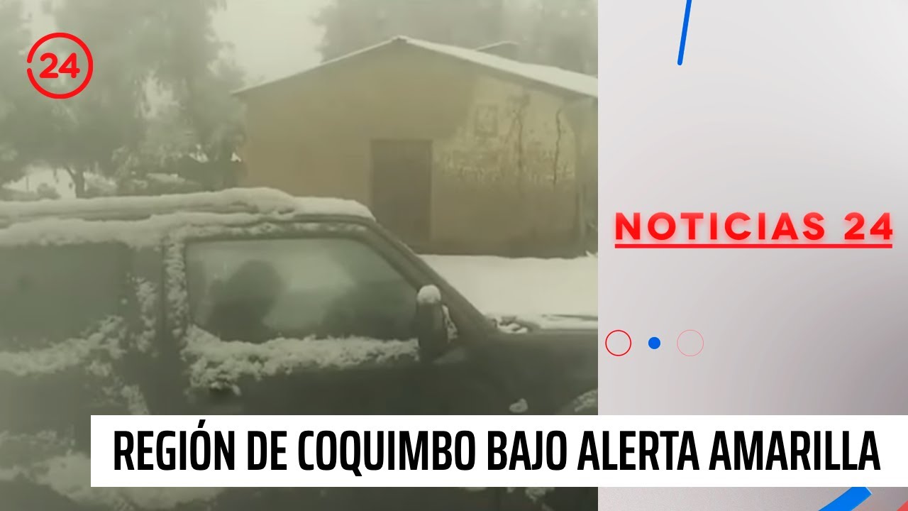 Sigue nevando en Salamanca: región de Coquimbo bajo alerta amarilla | 24 Horas TVN Chile