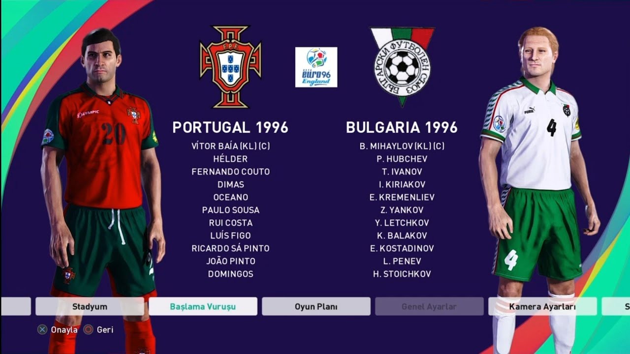 Euro 96 C Grubu 2.maç Portugal Bulgaria 