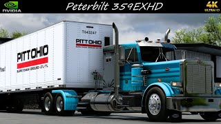 *Peterbilt 359EXHD* Brake Pads Hauled Beaumont to Lafayette *JBX2/TAA Graphics Combo* 4K ATS 1.57