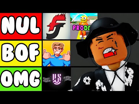 I RANKED EVERY ROBLOX YOUTUBER From Best to Worst!!