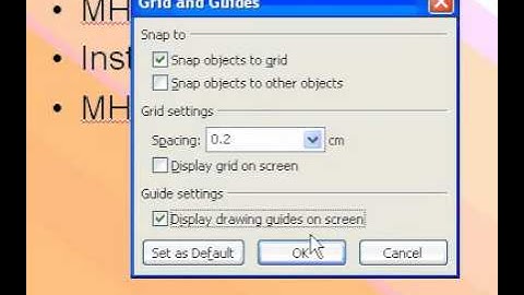 Microsoft Office PowerPoint 2003 Add or delete a guide