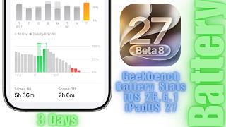 iOS 27 Beta 8: время работы от аккумулятора и производительность (после 3 дней использования) screenshot 5
