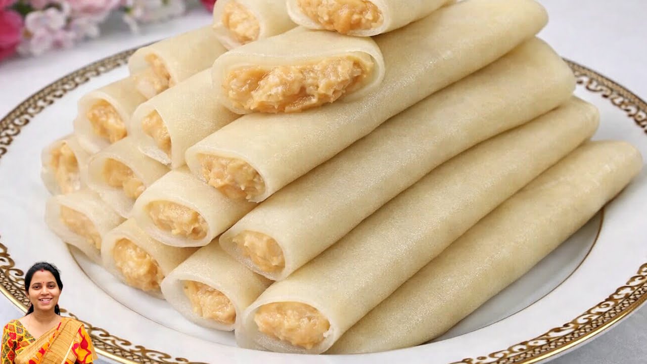 সহজ পাটিসাপটা রেসিপি যা প্যানে আটকেও যাবে না ভাঁজ করলে ভেঙেও যাবেনা॥ Patishapta Recipe॥ Pitha recipe