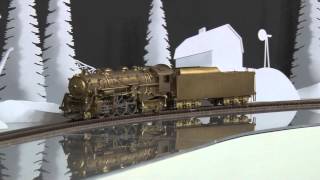 053244-HO Brass Model Train - PFM Fujiyama Erie 2-8-4 S-4 Steam - Unpainted