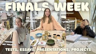 Finals Week As An Art Education Sophomore📝✨⭐️ ceramics, final projects, essays, tests