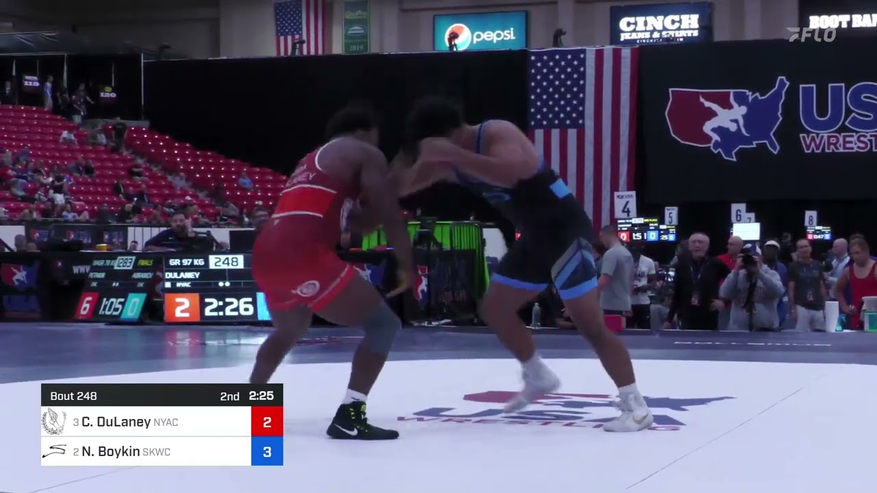 97 Kg Semis - Christian DuLaney, New York Athletic Club Vs Nicholas Boykin, Sunkist Kids Wrestling