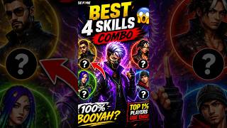 😱 Best 4 Skills Combo for CS Rank Push 🔥 Free Fire #shorts