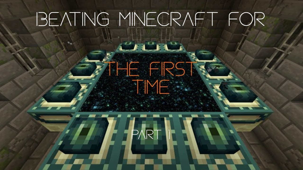 I beat Minecraft for the first time ever! - YouTube
