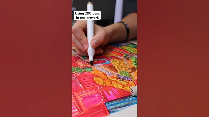 Using every single #ohuhumarker in 1 artwork! #hanselah #pendrawing #drawingchallenge #alcoholmarker