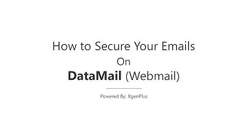 How To Secure Your  Emails on DataMail Webmail