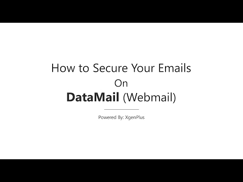 How To Secure Your  Emails on DataMail Webmail