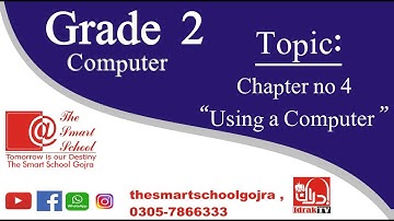 Grade 2 Computer Chapter no 4 Topic "Using a Computer"