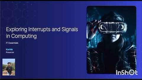 EXPLORING INTERRUPTS AND SIGNALS IN COMPUTING | MICRO PROCESSOR | KARTHIK NATH P
