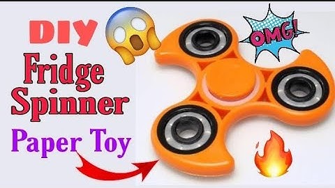 DIY Cardboard Paper Fidget Spinner - How To Make a Paperboard Fidget Spinner With Bearing!!