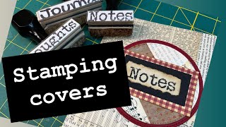 JUNK JOURNAL COVERS with cool new stamps ~ #junkjournalideas