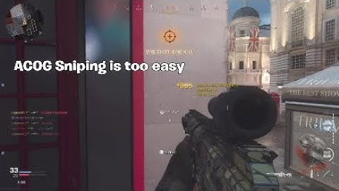 I love ACOG sniping in Modern Warfare