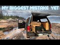 Falling into FREEZING WATER While Truck Cap Camping (Fly Fishing Grand Lake Stream)