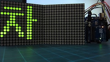 아두이노(우노R3) + 2도트매트릭스LED 모듈 Left Shift