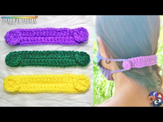 How To Crochet Ponytail Ear Savers for Masks! – Abigurumii