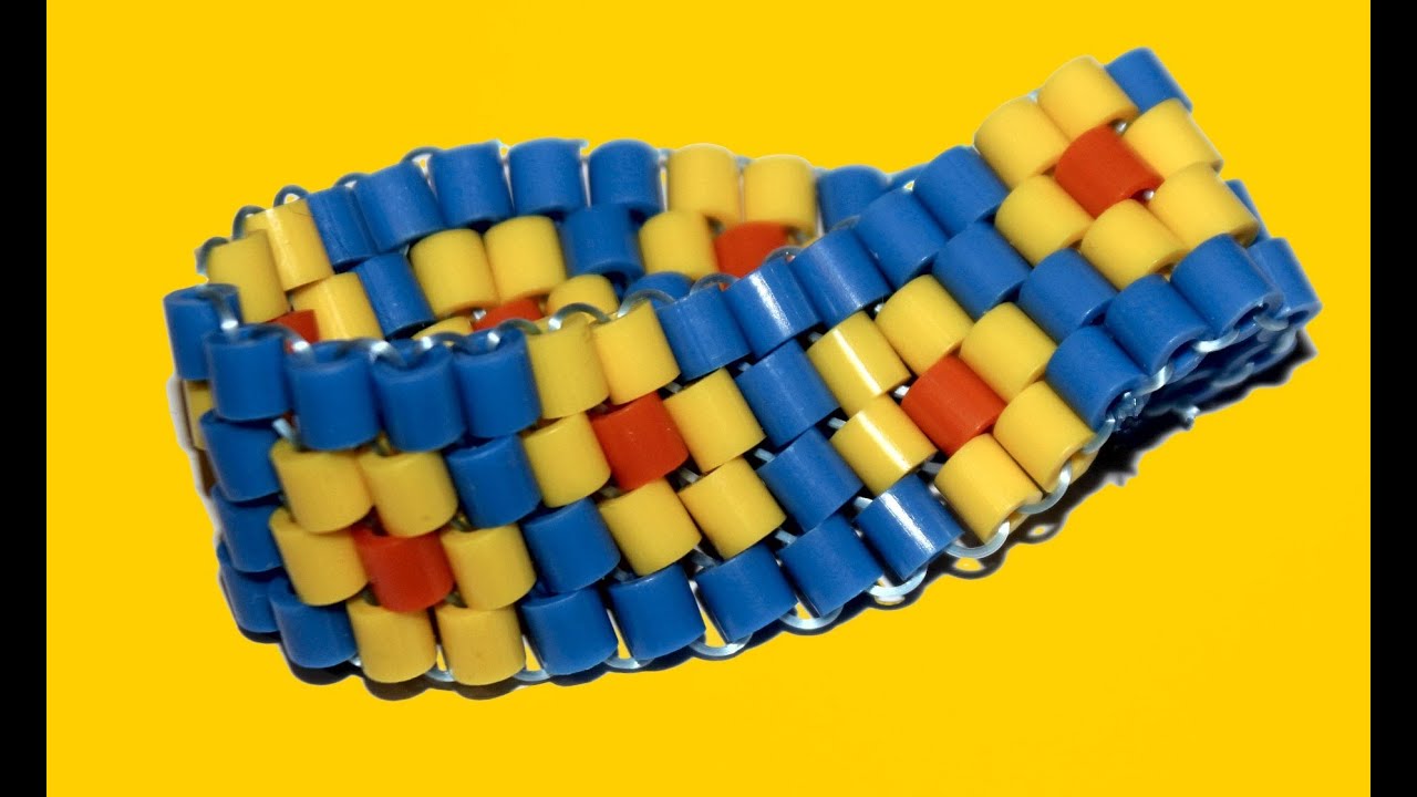 Cómo hacer una pulsera con cuentas de Hama. Hama beads bracelet