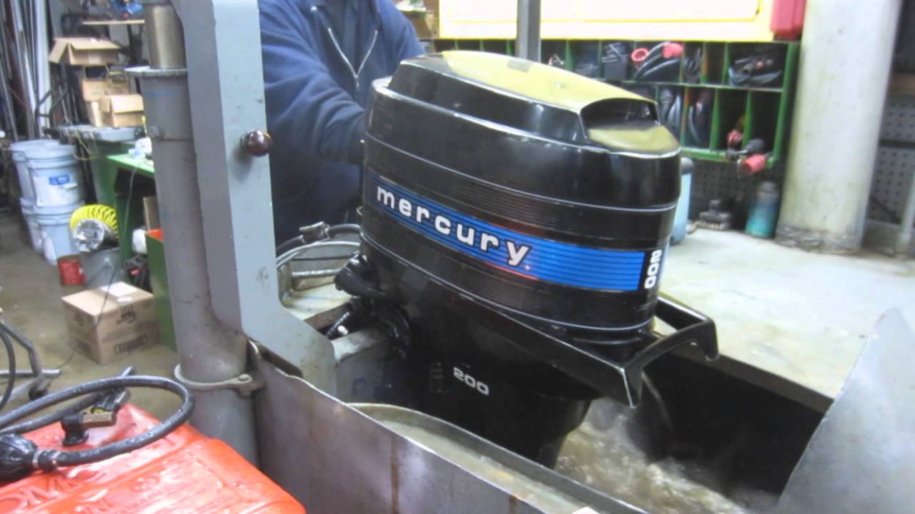 Mercury 20 HP Short Shaft Remote - YouTube