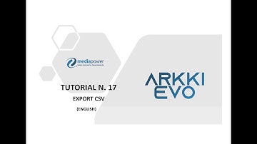 Arkki Evo Video Tutorial – Lesson 17 - Export CSV