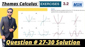 Thomas Calculus Exercise 3.2 Question # 27-30 solution|| Graphs|| MSN mathematician||