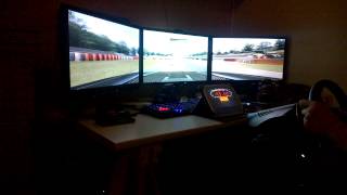 Assetto Corsa in surround + Simracing dashboard in a tablet screenshot 3