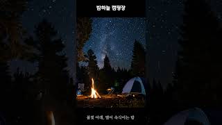 불빛 아래 잠든 밤하늘 캠핑장 ⛺✨ | 감성 ASMR