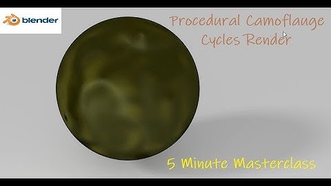 Creating Camouflage in blender NO TEXTURES (Procedural)