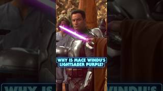 Why is Mace Windu's lightsaber purple?