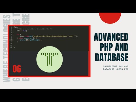 06. PHP Advanced   Database and PHP - Connecting to PHP using PDO