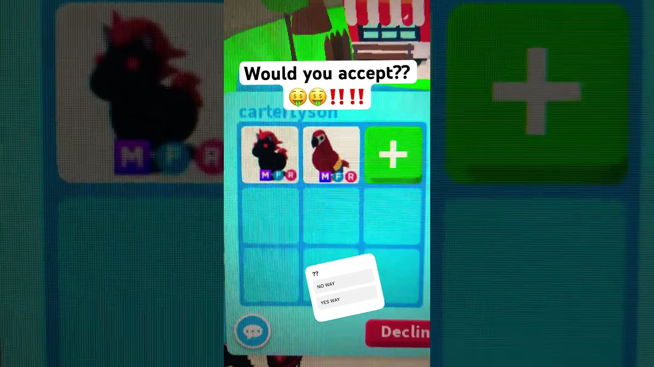 Would You Accept A EVIL UNI AND PARROT For This ? 