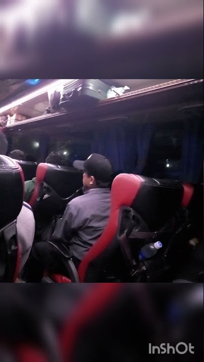 suasana dalam mobil bus ans saat malam hari....
