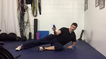 Side Lying Hip External Rotation with Hover