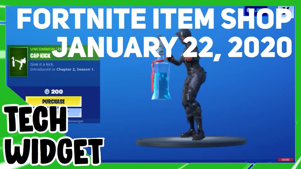 Fortnite Item Shop *NEW* CAP KICK! [January 22, 2020] (Fortnite Battle