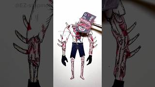 Large Speaker Man Become Zombie