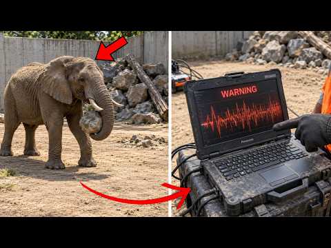 Elephant Kept Placing Stones in Corner of Enclosure, Then Experts Found Out Why